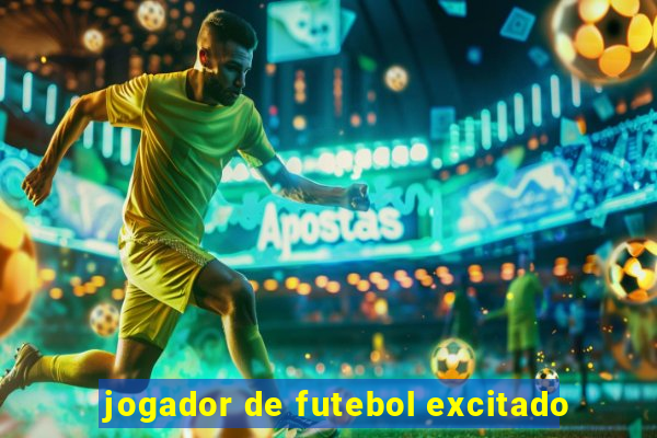 jogador de futebol excitado